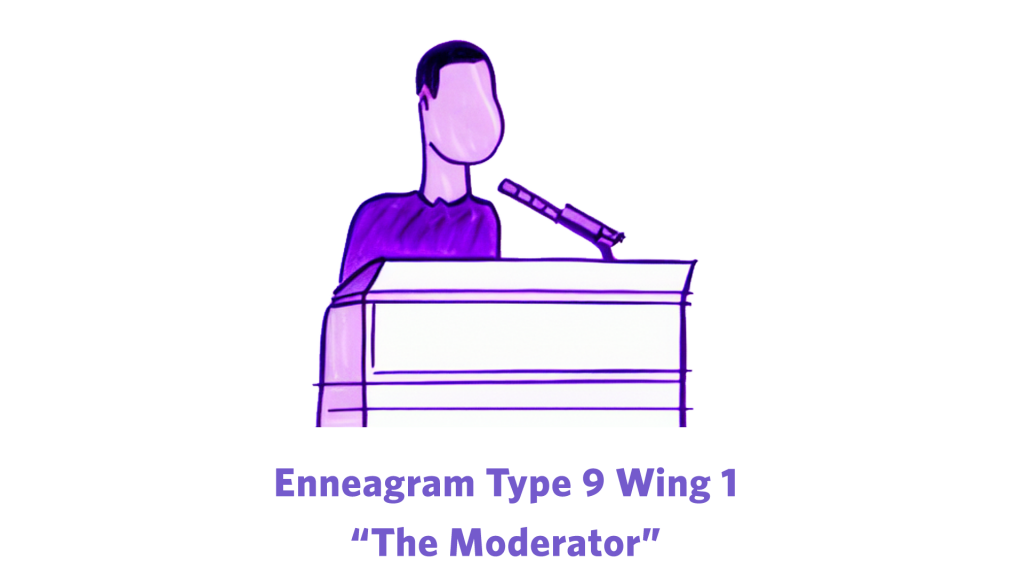 enneagram type 9w1 moderator