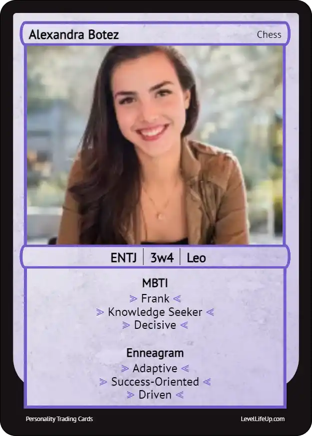 Alexandra Botez Enneagram & MBTI Personality Type