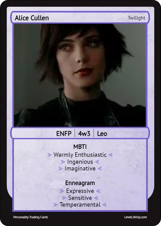 Alice Cullen Enneagram & MBTI Personality Type