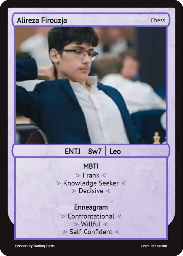 Alireza Firouzja MBTI card