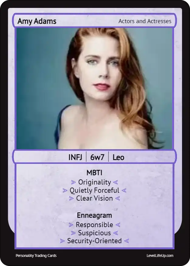 Amy Adams Enneagram & MBTI Personality Type