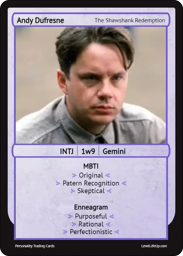 Andy Dufresne Enneagram & MBTI Personality Type