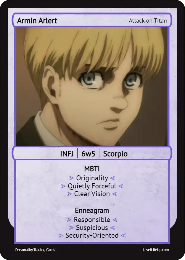 Armin Arlert enneagram card