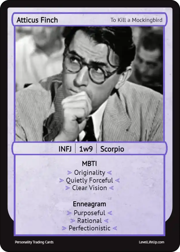 Atticus Finch enneagram card