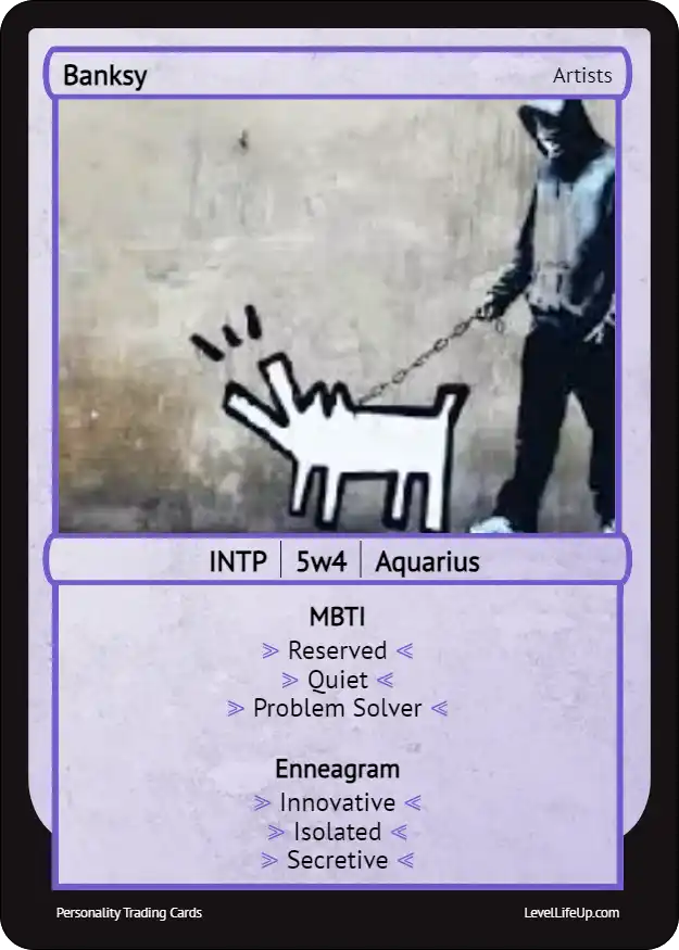 Banksy Enneagram & MBTI Personality Type