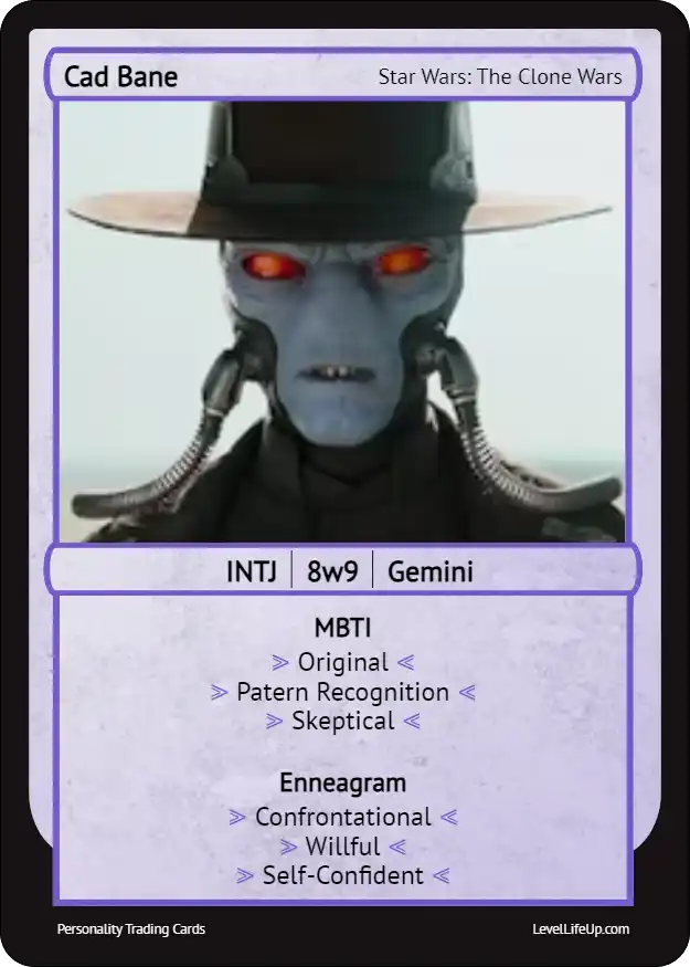 Cad Bane Enneagram & MBTI Personality Type