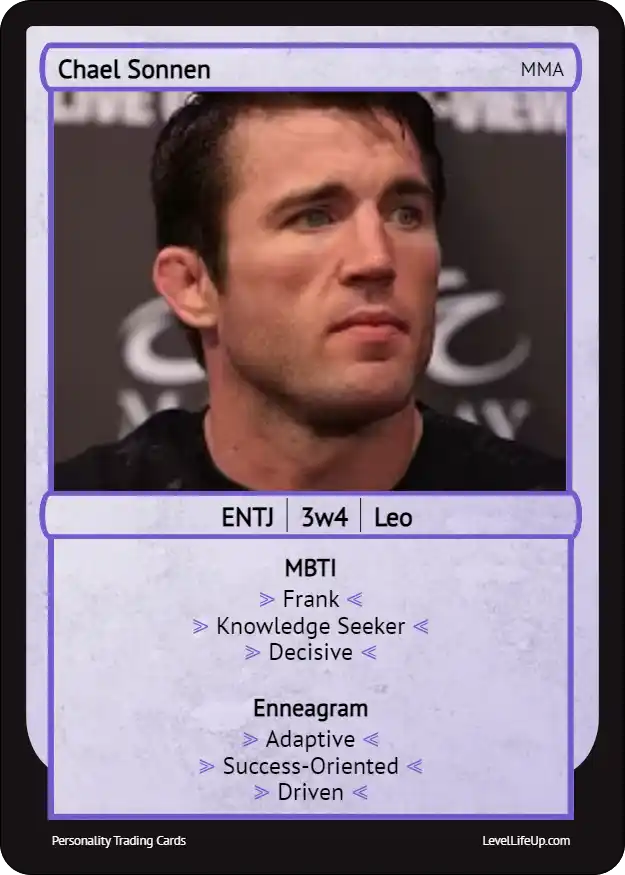 Chael Sonnen Enneagram & MBTI Personality Type