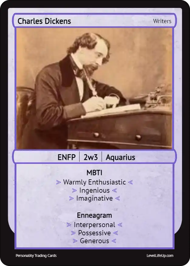 Charles Dickens Enneagram & MBTI Personality Type