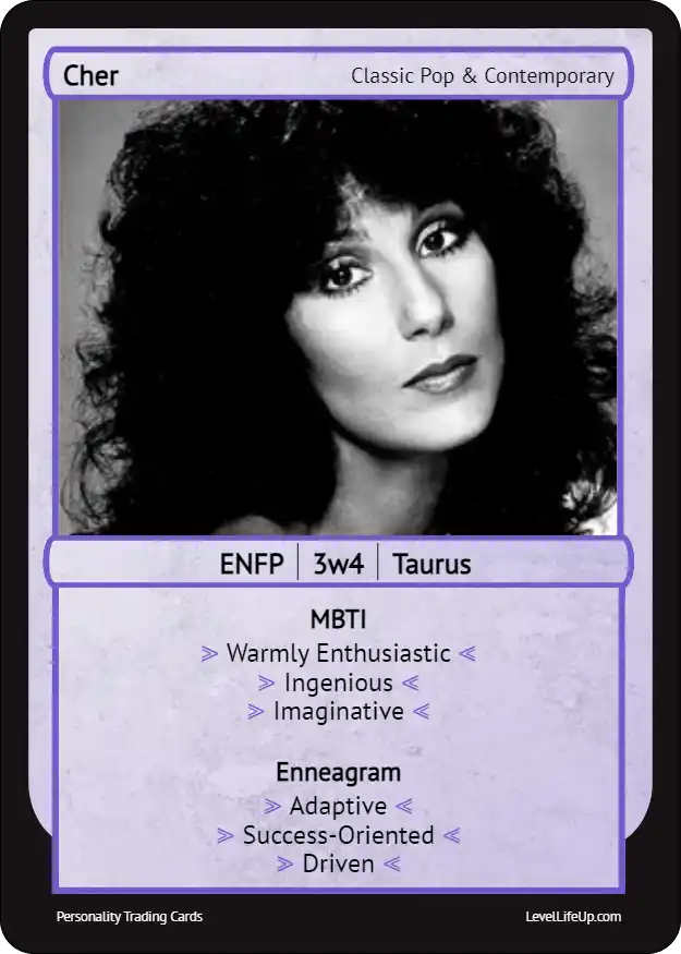 Cher Enneagram & MBTI Personality Type