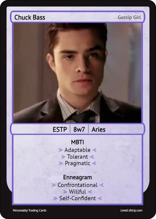 Chuck Bass Enneagram & MBTI Personality Type - Level Life Up