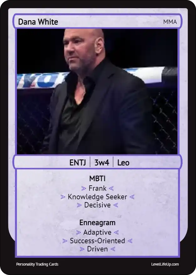 Dana White enneagram card