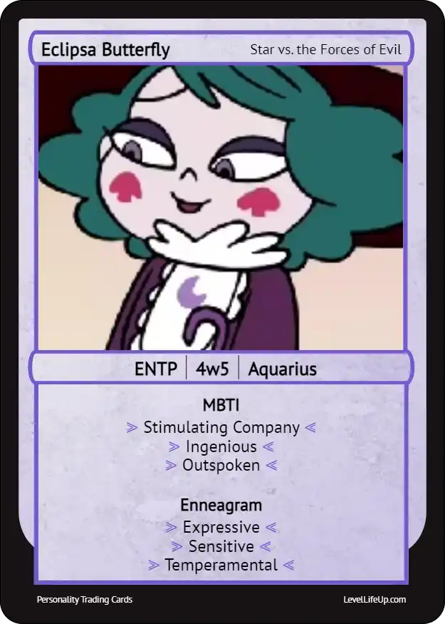 Eclipsa Butterfly Enneagram & MBTI Personality Type