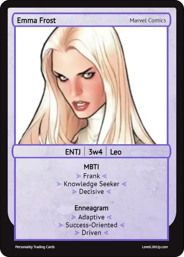 Emma Frost enneagram card