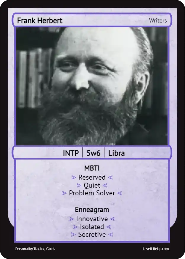 Frank Herbert Enneagram & MBTI Personality Type