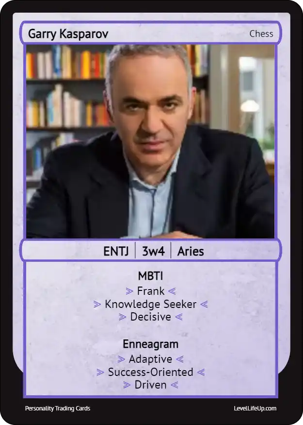 Garry Kasparov enneagram card