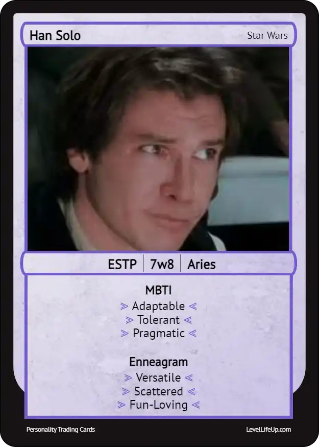 Han Solo enneagram card