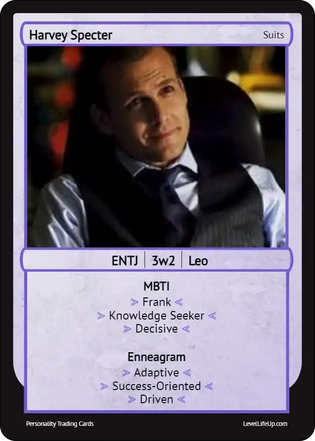 Harvey Specter Enneagram & MBTI Personality Type