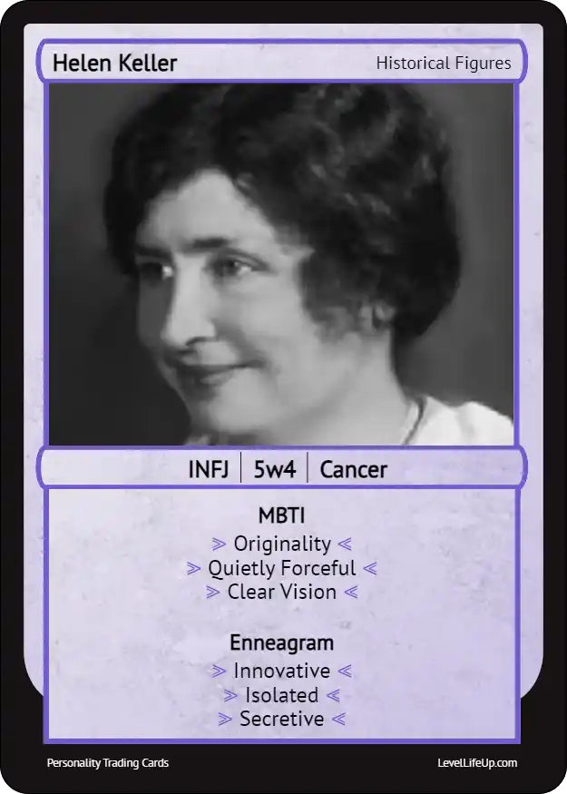 Helen Keller Enneagram & MBTI Personality Type