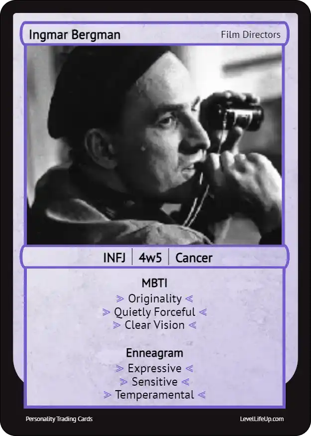 Ingmar Bergman MBTI card