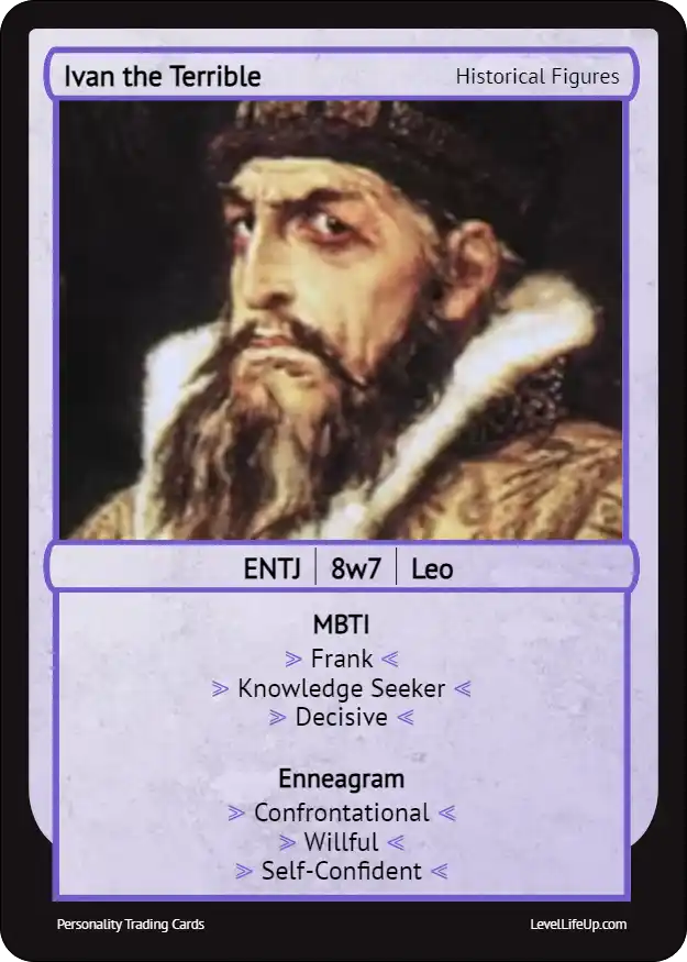 Ivan the Terrible Enneagram & MBTI Personality Type