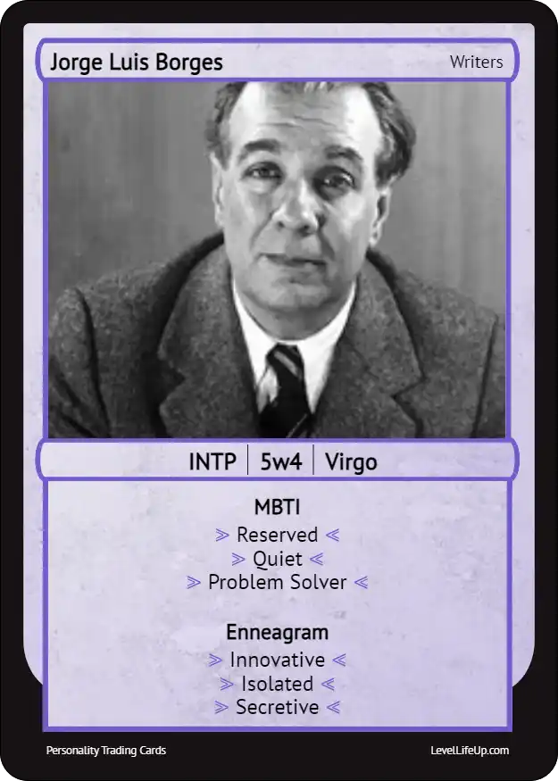 Jorge Luis Borges Enneagram & MBTI Personality Type