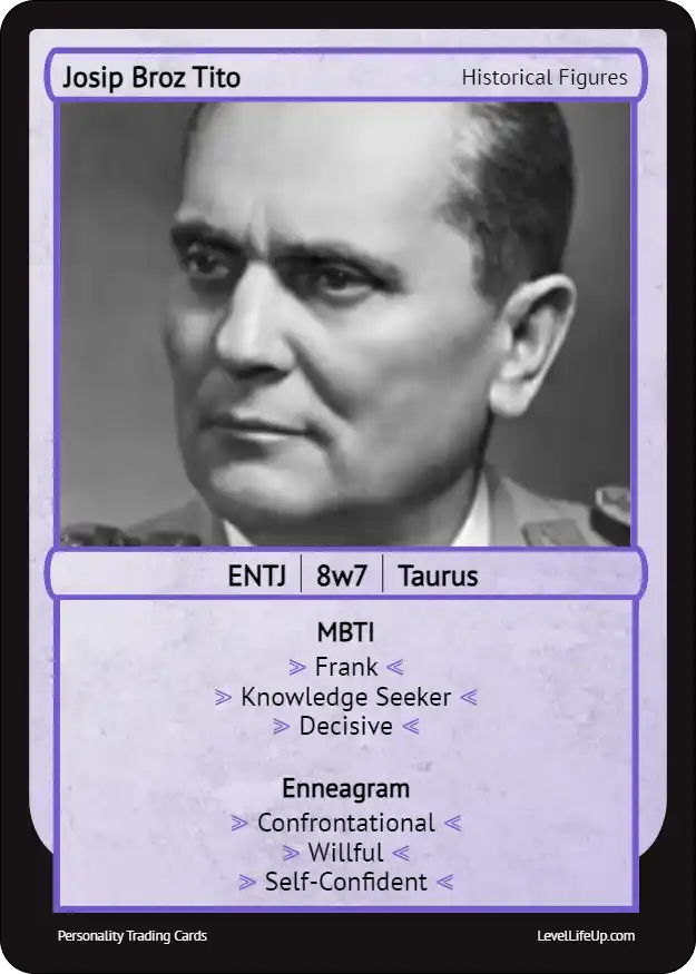 Josip Broz Tito Enneagram & MBTI Personality Type