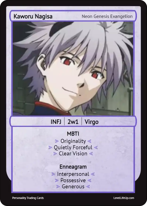 Kaworu Nagisa enneagram card