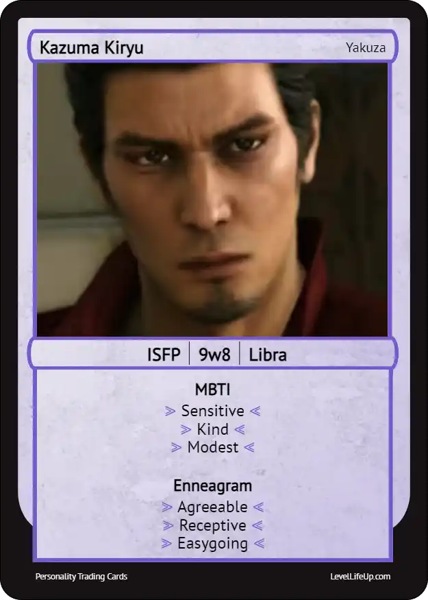 Kazuma Kiryu Enneagram & MBTI Personality Type