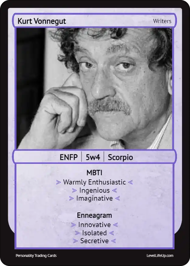 Kurt Vonnegut Enneagram & MBTI Personality Type