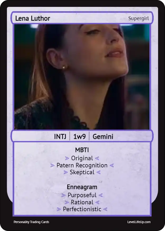 Lena Luthor enneagram card