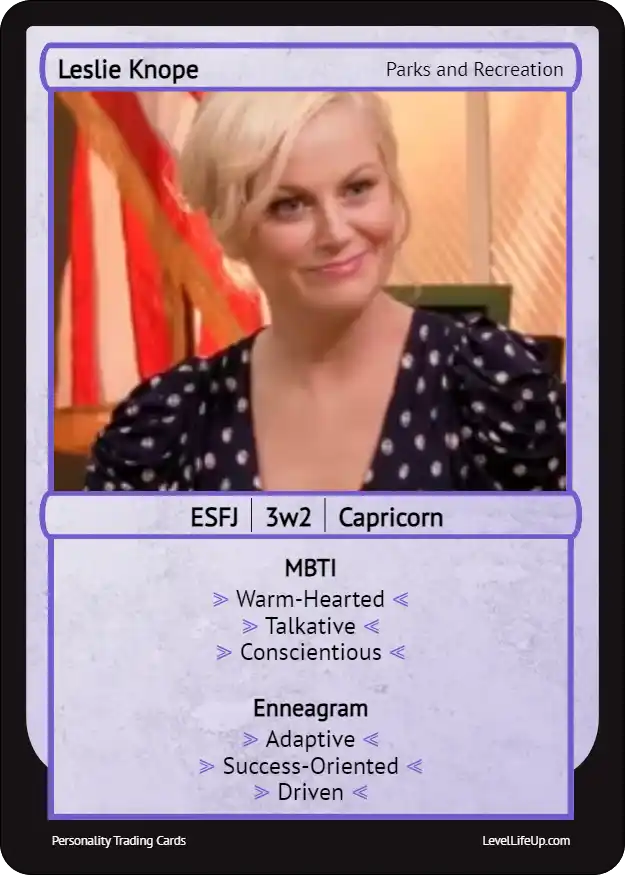 Leslie Knope Enneagram & MBTI Personality Type