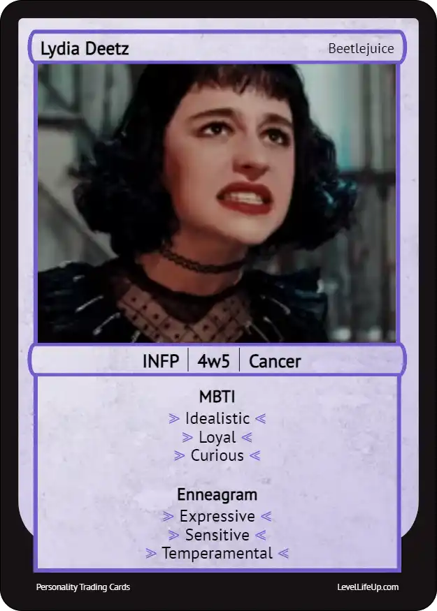 Lydia Deetz Enneagram & MBTI Personality Type