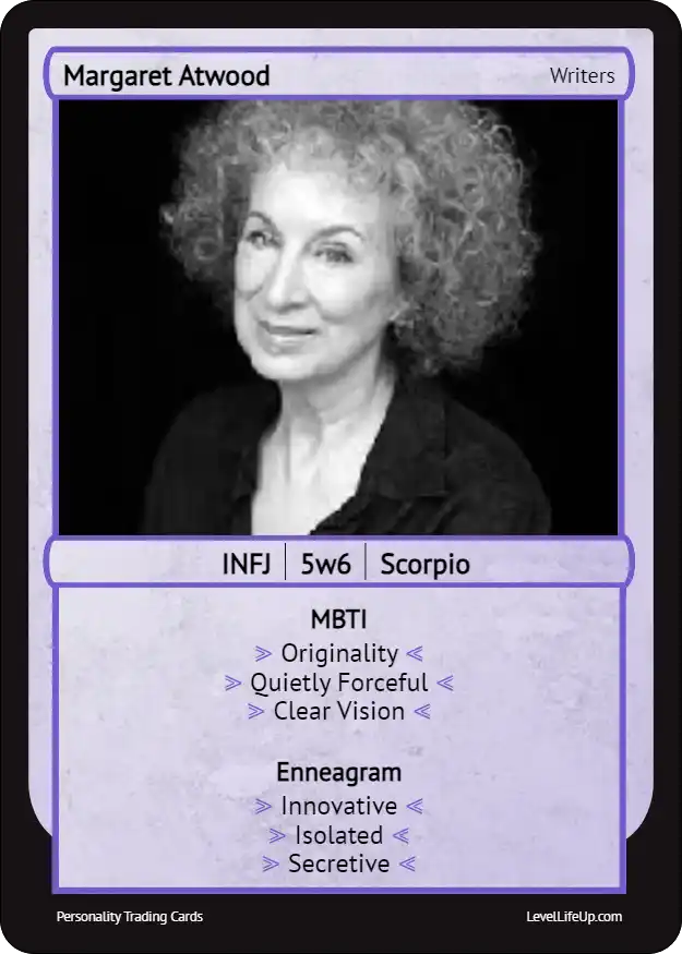 Margaret Atwood Enneagram & MBTI Personality Type