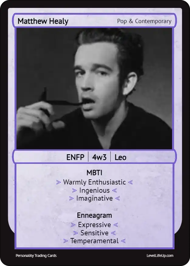 Matthew Healy Enneagram & MBTI Personality Type