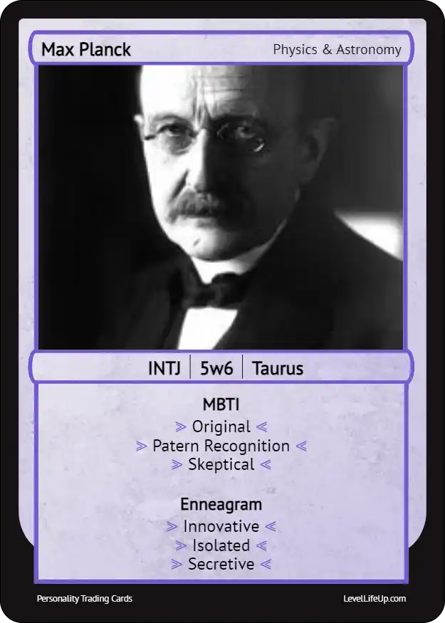 Max Planck Enneagram & MBTI Personality Type