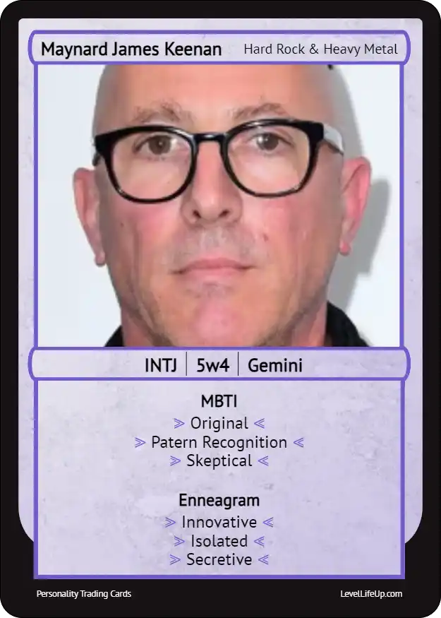 Maynard James Keenan Enneagram & MBTI Personality Type