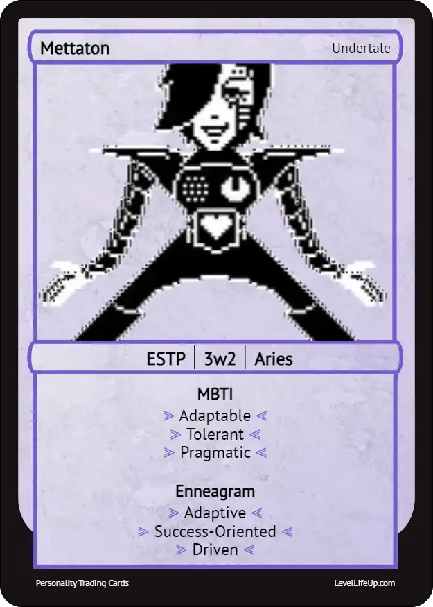 Mettaton Enneagram & MBTI Personality Type