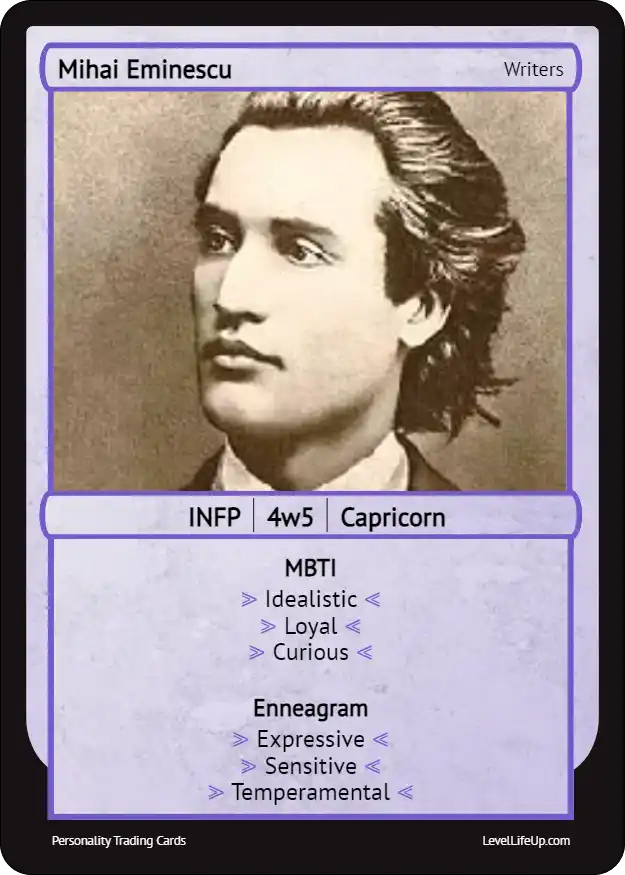 Mihai Eminescu Enneagram & MBTI Personality Type