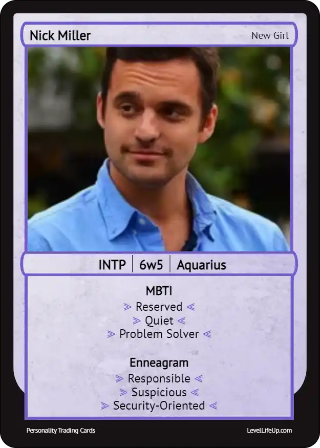 Nick Miller Enneagram & MBTI Personality Type