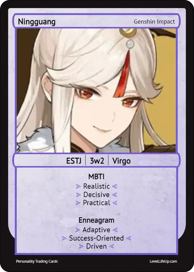 Ningguang MBTI card