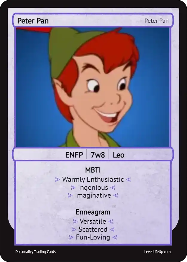 Peter Pan Enneagram & MBTI Personality Type