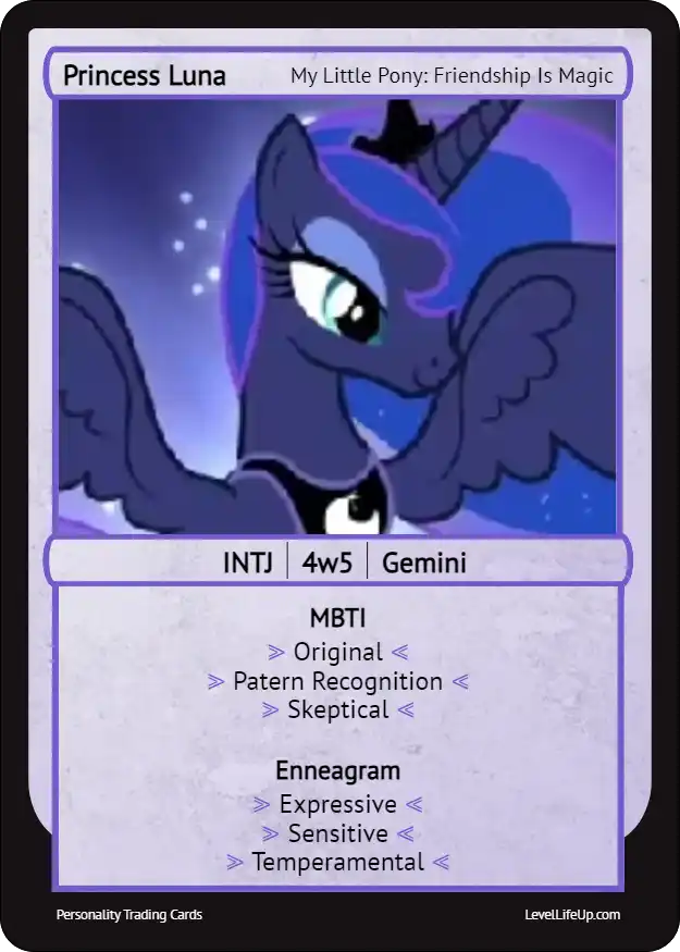 Princess Luna enneagram card