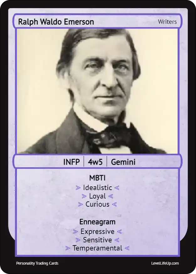 Ralph Waldo Emerson Enneagram & MBTI Personality Type