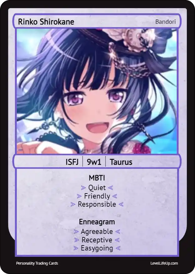 Rinko Shirokane Enneagram & MBTI Personality Type