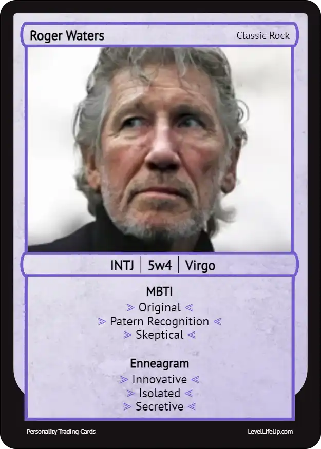 Roger Waters enneagram card