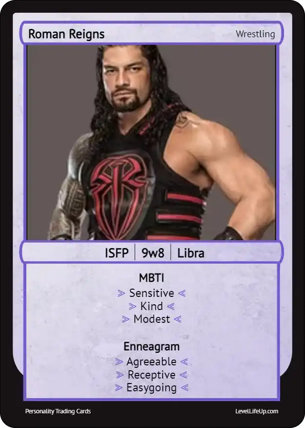 Roman Reigns Enneagram & MBTI Personality Type