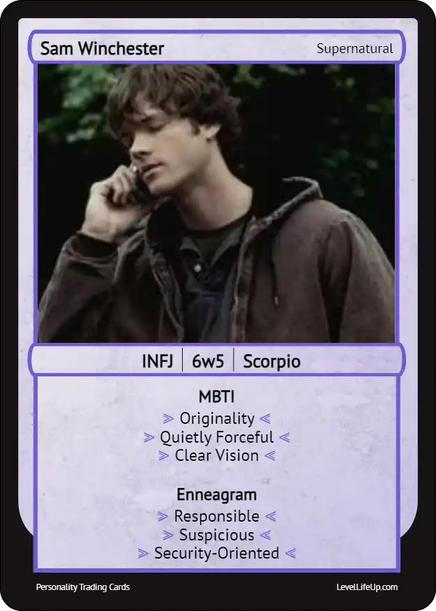 Sam Winchester Enneagram & MBTI Personality Type