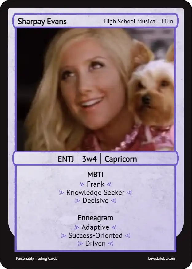 Sharpay Evans Enneagram & MBTI Personality Type