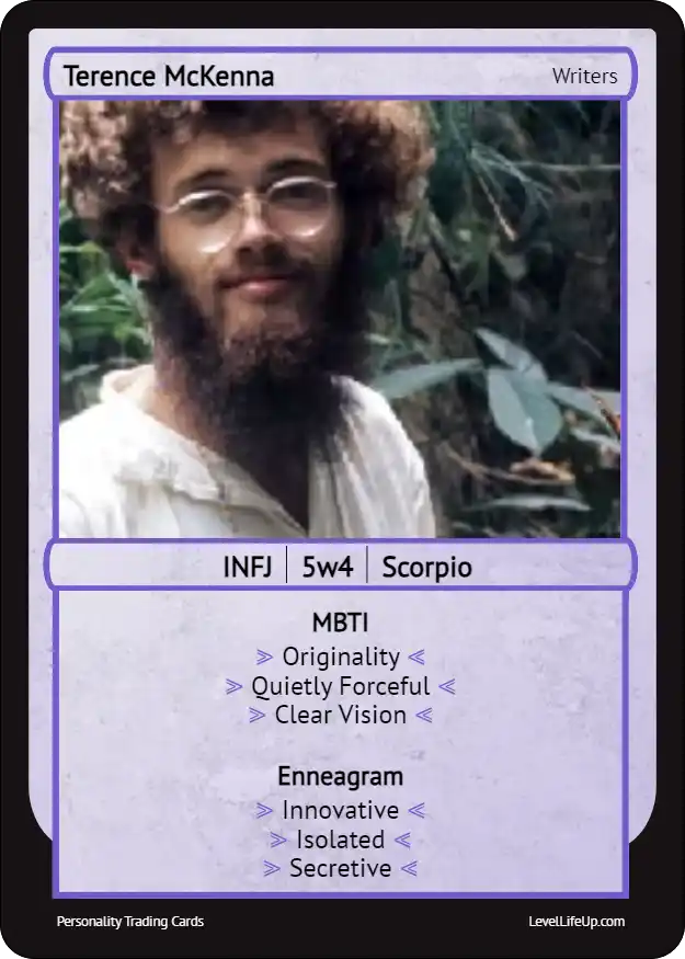 Terence McKenna Enneagram & MBTI Personality Type