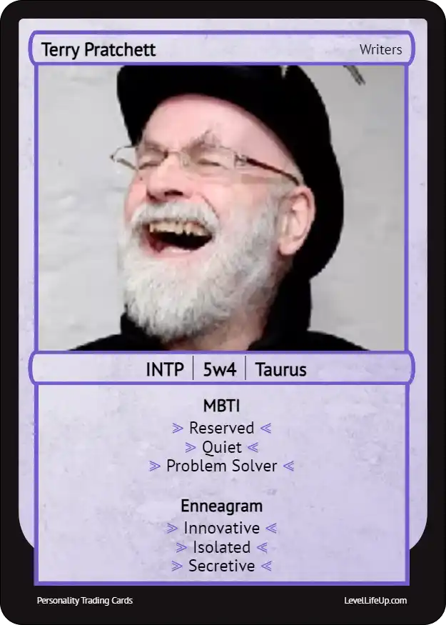 Terry Pratchett Enneagram & MBTI Personality Type